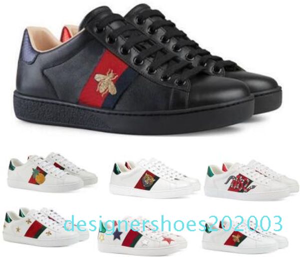 luxury designer boat flats loafers casual shoes sneakers men women white low genuine leather python tiger bee flower embroidered shoe sale, Black 
luxury designer boat flats loafers casual shoes sneakers men women white low genuine leather python tiger bee flower embroidered shoe sale, Black