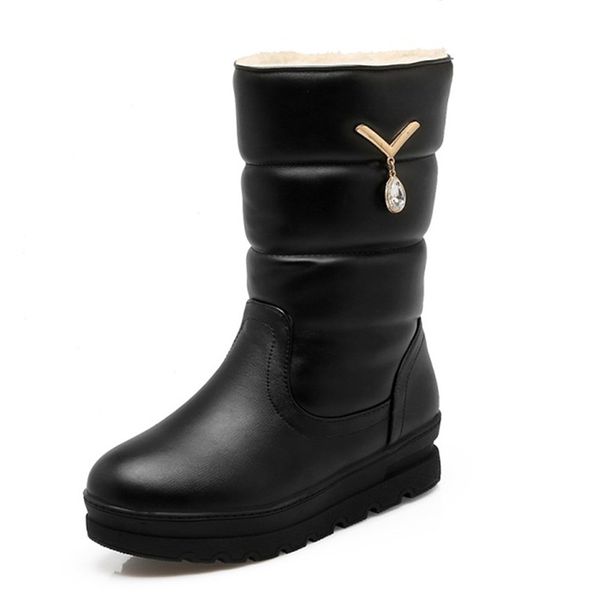 women snow boots platform winter boots thick plush waterproof non-slip women winter shoes warm fur botas mujer plus size, Black
women snow boots platform winter boots thick plush waterproof non-slip women winter shoes warm fur botas mujer plus size, Black
