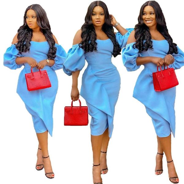 runway dress women solid color elegant slash neck half puffy sleeve backless slim waist ruffles mid-calf dresses 2020 autumn new, Black;gray
runway dress women solid color elegant slash neck half puffy sleeve backless slim waist ruffles mid-calf dresses 2020 autumn new, Black;gray