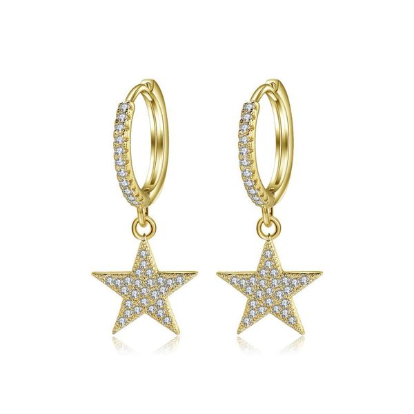 hoop & huggie harong stars earring copper natural zircon crystal fashion jewelry wedding party cute earrings women accessories, Golden;silver
hoop & huggie harong stars earring copper natural zircon crystal fashion jewelry wedding party cute earrings women accessories, Golden;silver