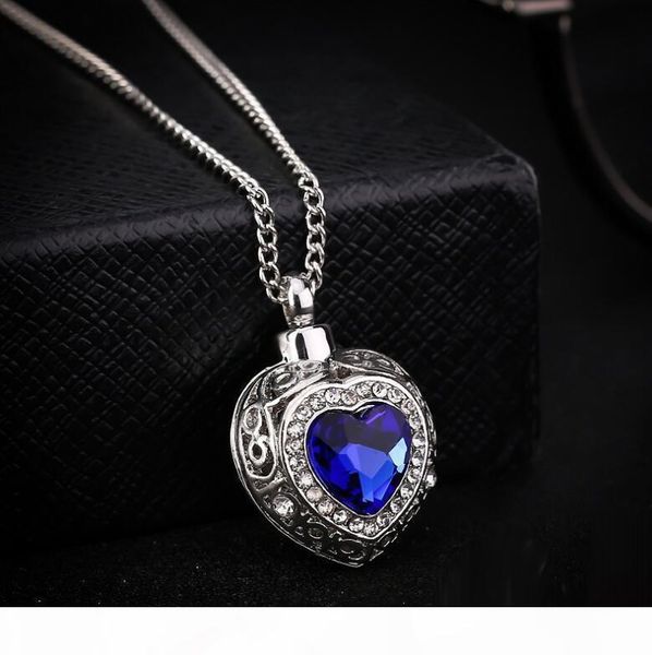 2020 tone cremation screw memorial pendant ocean hearts sapphire urn necklace locket keepsake jewelry, Silver
2020 tone cremation screw memorial pendant ocean hearts sapphire urn necklace locket keepsake jewelry, Silver