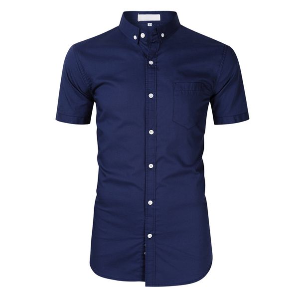 men's casual short sleeve oxford dress shirt with left chest pocket cotton male casual solid button down shirts s-2xl, White;black
men's casual short sleeve oxford dress shirt with left chest pocket cotton male casual solid button down shirts s-2xl, White;black