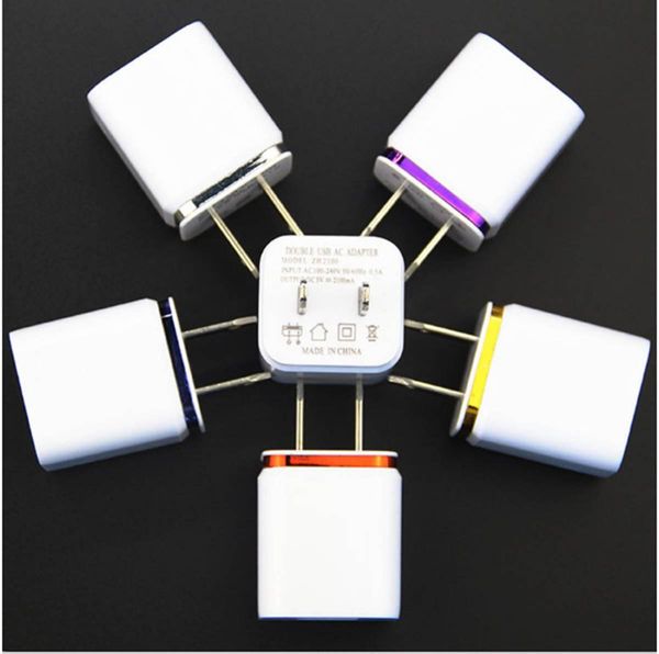 cgjxsus plug metal dual usb wall chargers ac adapter 5v 2 .1a for smart phone pad 5 color 100pcs /lot
cgjxsus plug metal dual usb wall chargers ac adapter 5v 2 .1a for smart phone pad 5 color 100pcs /lot