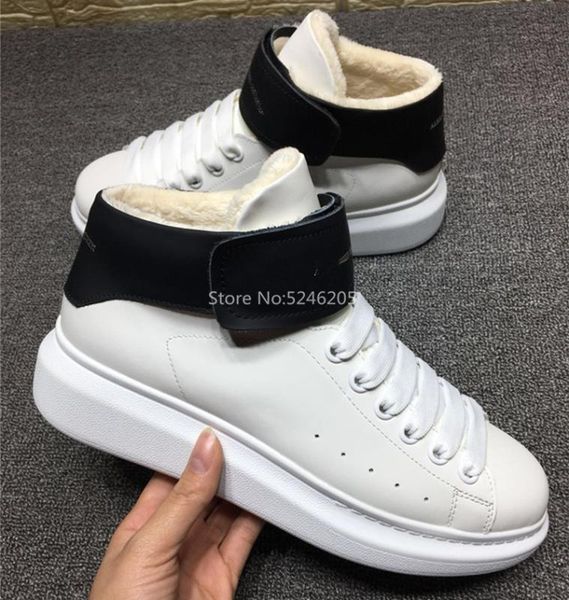new high-sneaker women boots round toe thick rubber sole lace up real fur women shoes extend platform genuine leather, Black
new high-sneaker women boots round toe thick rubber sole lace up real fur women shoes extend platform genuine leather, Black