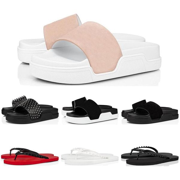 red bottom slipper men women fashion slides triple black white pink spikes flat flip flops outdoor beach l platform sandals
red bottom slipper men women fashion slides triple black white pink spikes flat flip flops outdoor beach l platform sandals