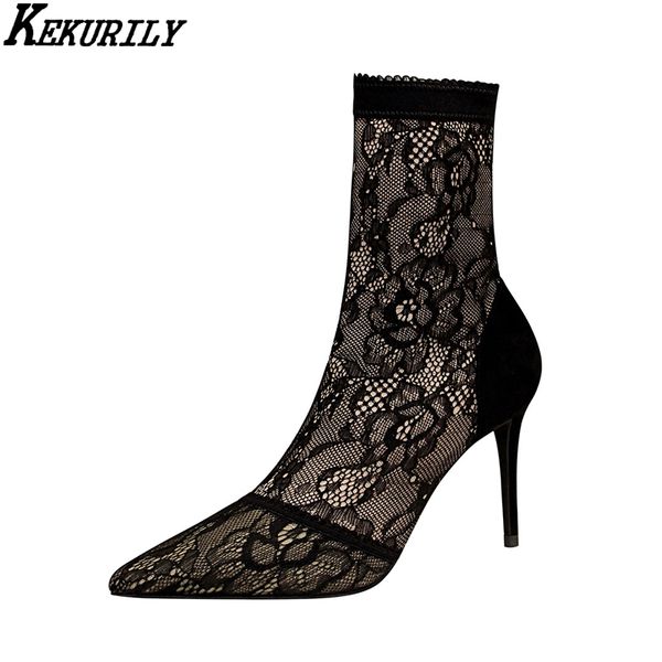 brand mid-calf boots women shoes fashion lace socks boot ladies pointed toe high heels half boots luxury zapatos de mujer, Black
brand mid-calf boots women shoes fashion lace socks boot ladies pointed toe high heels half boots luxury zapatos de mujer, Black