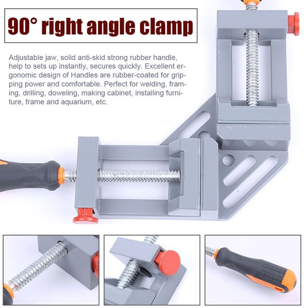 diy right angle clamp 90 degrees dual handle woodworking aluminum alloy corner, Golden;silver
diy right angle clamp 90 degrees dual handle woodworking aluminum alloy corner, Golden;silver