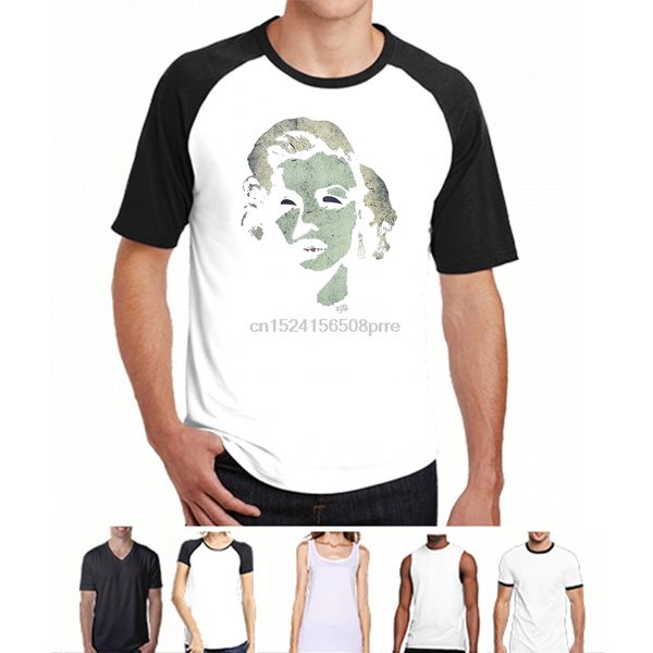 men funny t shirt women cool tshirt marilyn monroe feelin green t-shirt