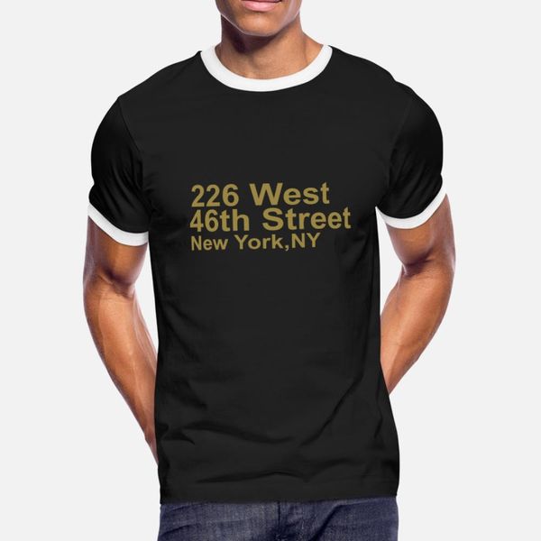 226 w 46th t shirt men design 100% cotton euro size s-3xl natural interesting authentic summer leisure shirt 
226 w 46th t shirt men design 100% cotton euro size s-3xl natural interesting authentic summer leisure shirt