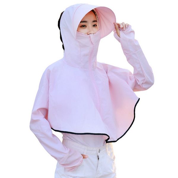wide brim hats summer women sunscreen clothing long sleeve shirt hat face neck protection cover-ups beach outdoor riding wear with cap, Blue;gray
wide brim hats summer women sunscreen clothing long sleeve shirt hat face neck protection cover-ups beach outdoor riding wear with cap, Blue;gray