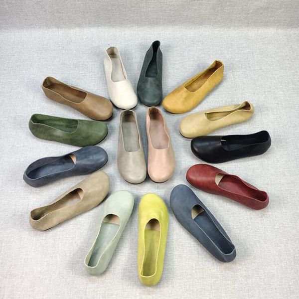 new 2020 vintage art handmade shoes genuine leather ballet flats women shoes shallow mouth casual fashion plus size 41-43 lr911, Black
new 2020 vintage art handmade shoes genuine leather ballet flats women shoes shallow mouth casual fashion plus size 41-43 lr911, Black