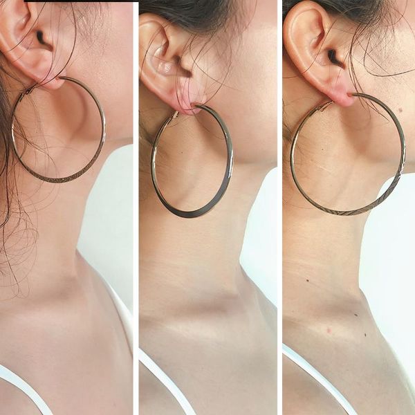 hoop & huggie 3pairs big earrings set punk exaggerated large geometric round circle for women gold color fashion je, Golden;silver
hoop & huggie 3pairs big earrings set punk exaggerated large geometric round circle for women gold color fashion je, Golden;silver