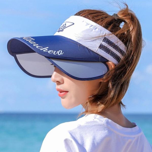 2020 new fashion summer women's spacious sun hats novel visor retractable empty cap adjustable size women beach hat, Blue;gray
2020 new fashion summer women's spacious sun hats novel visor retractable empty cap adjustable size women beach hat, Blue;gray