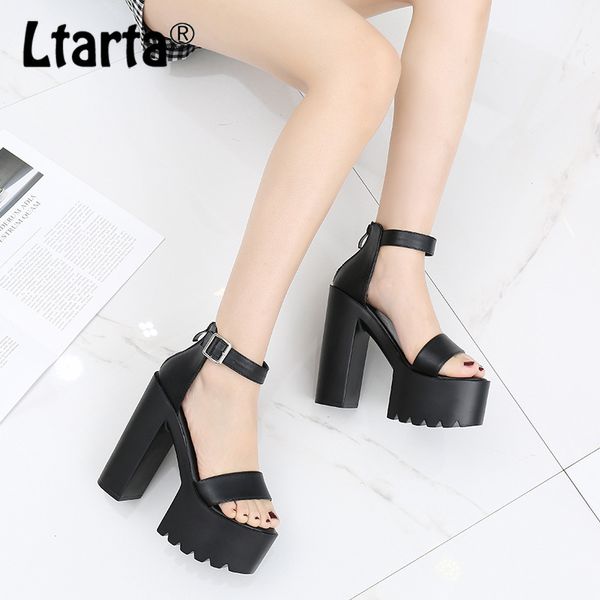 sandals ltarta 2021 14cm women's summer thick heel high-heeled word simple roman hate sky high women zyw, Black
sandals ltarta 2021 14cm women's summer thick heel high-heeled word simple roman hate sky high women zyw, Black