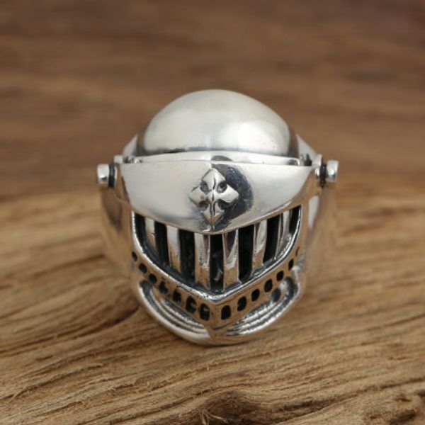 925 sterling silver vintage ring skull helmet armor ring for men personality fine jewelry handmade
925 sterling silver vintage ring skull helmet armor ring for men personality fine jewelry handmade