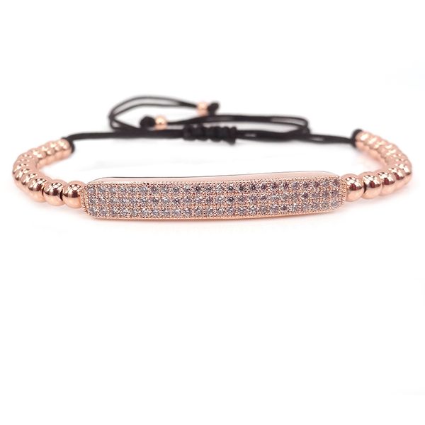 new brand bracelet rose gold micro pave zirconia long tube beads briading macrame anil arjandas bracelet for men and women, Golden;silver
new brand bracelet rose gold micro pave zirconia long tube beads briading macrame anil arjandas bracelet for men and women, Golden;silver