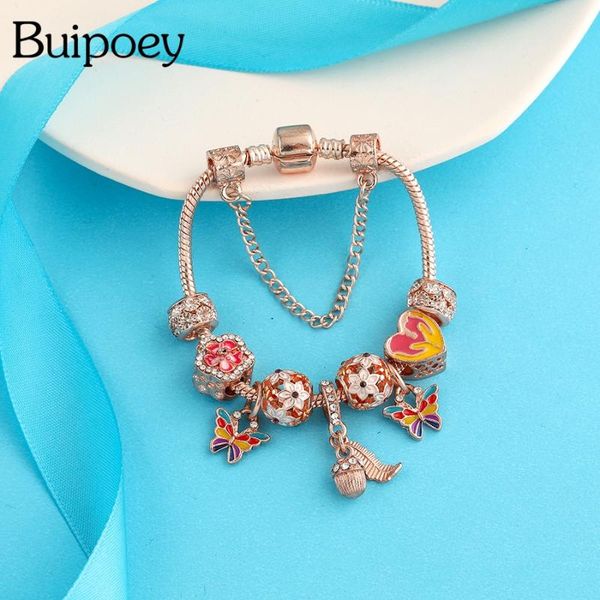 buipoey rose gold acorn & leaves charm bracelets for women original shiny flower beaded fine butterfly pendant bracelet for girl, Golden;silver
buipoey rose gold acorn & leaves charm bracelets for women original shiny flower beaded fine butterfly pendant bracelet for girl, Golden;silver