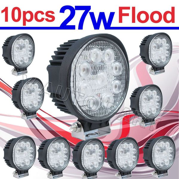 tkeapl thtmh 10pcs 27w round flood beam led off road work light lamp 12v 24v for car truck 4wd 4x4 ip67 waterproof
tkeapl thtmh 10pcs 27w round flood beam led off road work light lamp 12v 24v for car truck 4wd 4x4 ip67 waterproof