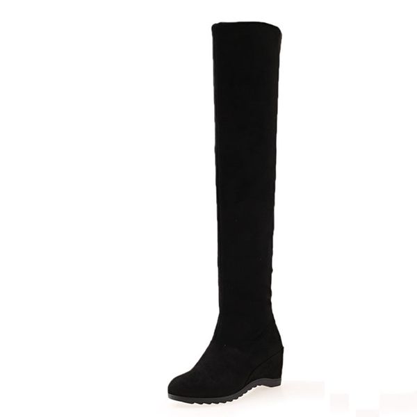 in 2020, the new knee-high boots round head high elastic wedge high black boots qiu dong female size 35-40
in 2020, the new knee-high boots round head high elastic wedge high black boots qiu dong female size 35-40