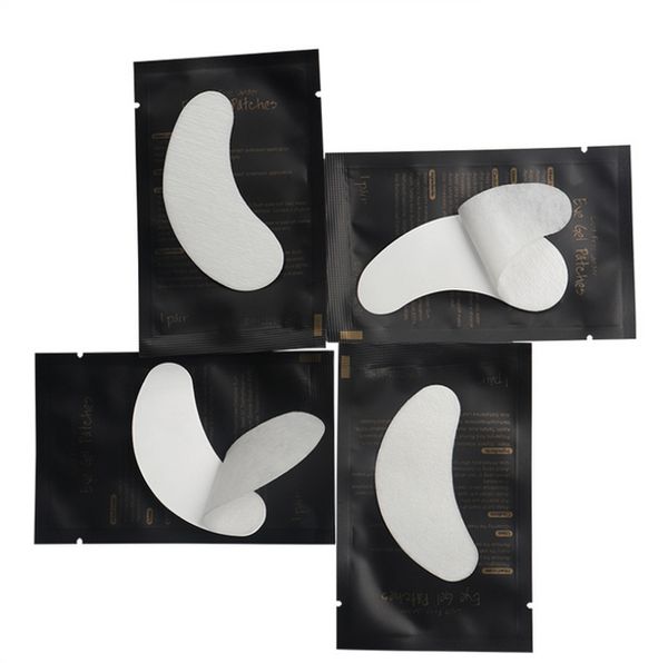 by dhl 200packs 50pairs/pack black packing under eye pads eyelashes paper patches tips sticker wraps eyelash extension