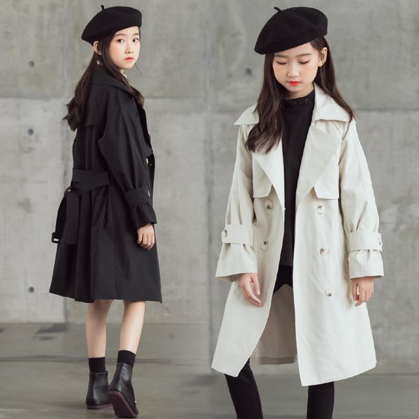 new spring girl trench coat autumn winter belt double-breasted kids trench coat high-grade teenage long windbreaker 4-18y cl450, Blue;gray
new spring girl trench coat autumn winter belt double-breasted kids trench coat high-grade teenage long windbreaker 4-18y cl450, Blue;gray