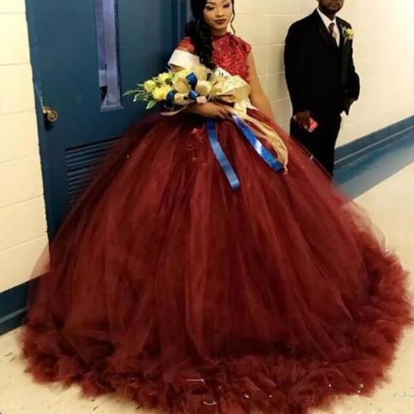 vintage african burgundy ball gown quinceanera prom dresses cap short sleeves tulle ruched lace beading evening party sweet 16 dress, Blue;red
vintage african burgundy ball gown quinceanera prom dresses cap short sleeves tulle ruched lace beading evening party sweet 16 dress, Blue;red