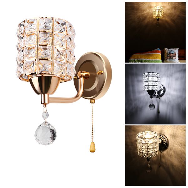 konesky modern style creative wall light e14 socket wall lamp cylinder crystal holder with pendant and pull switch ac 85-250v
konesky modern style creative wall light e14 socket wall lamp cylinder crystal holder with pendant and pull switch ac 85-250v