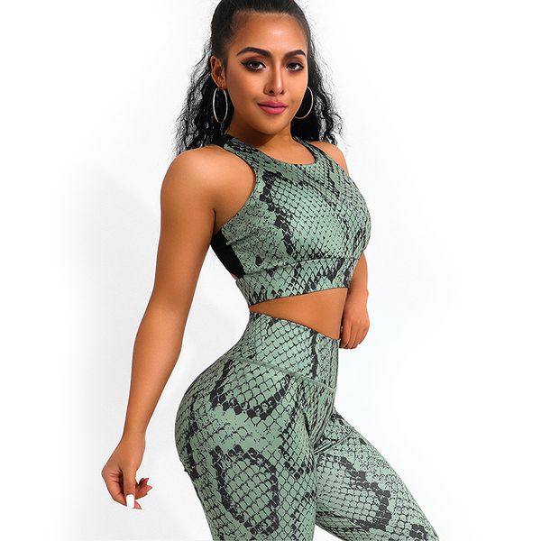2 шт. snake print yoga set женщины crisscross назад спортивная одежда тренажерный зал одежда фитнес леггинсы тренировки носить спортивный ко, White;red
2 шт. snake print yoga set женщины crisscross назад спортивная одежда тренажерный зал одежда фитнес леггинсы тренировки носить спортивный ко, White;red