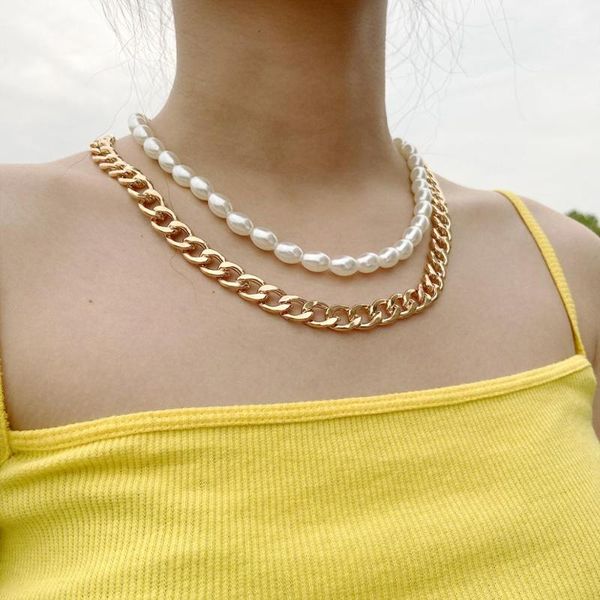 gold pearl hip hop chains necklace layered necklaces for women bohemian punk chain necklace set jewelry aesthetic thick, Golden;silver
gold pearl hip hop chains necklace layered necklaces for women bohemian punk chain necklace set jewelry aesthetic thick, Golden;silver