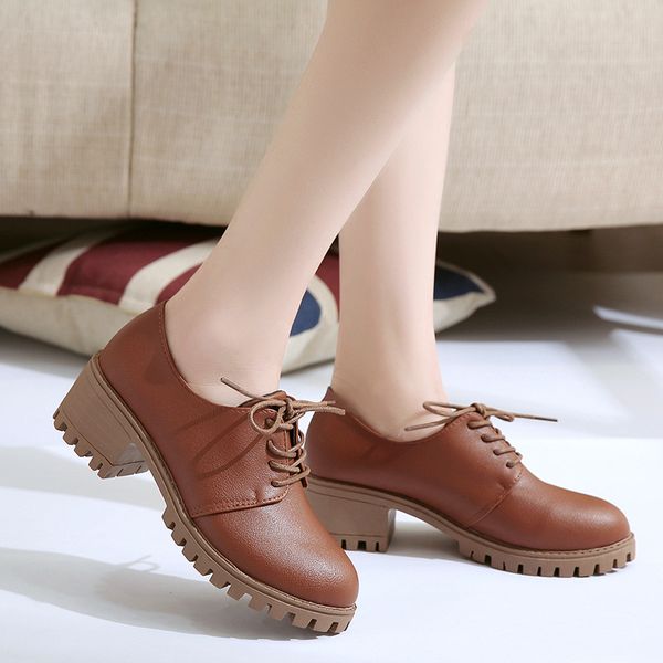 autumn new fashion oxfords women shoes female lace up pu leather plus size casual shoes woman platform high heels ladies, Black
autumn new fashion oxfords women shoes female lace up pu leather plus size casual shoes woman platform high heels ladies, Black
