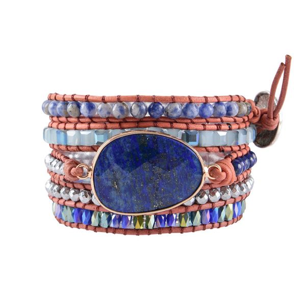 new unique mixed natural stones charm 5 strands wrap bracelets for women handmade boho bracelet leather bracelet gift jewelry y200730, Black
new unique mixed natural stones charm 5 strands wrap bracelets for women handmade boho bracelet leather bracelet gift jewelry y200730, Black