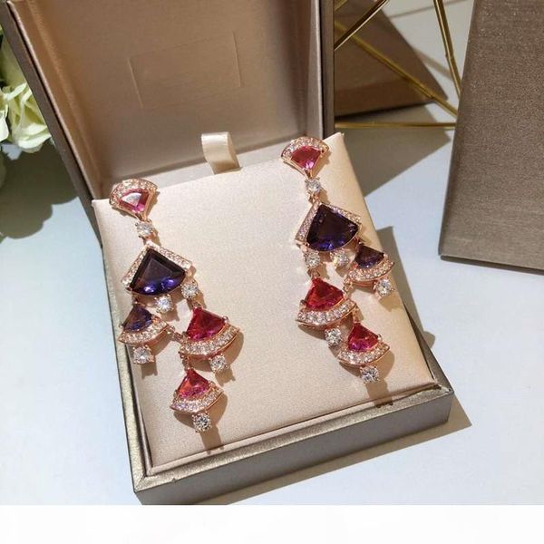 europe and america new popular women earrrings rose gold plated cz earrings for women for party wedding, Golden;silver
europe and america new popular women earrrings rose gold plated cz earrings for women for party wedding, Golden;silver