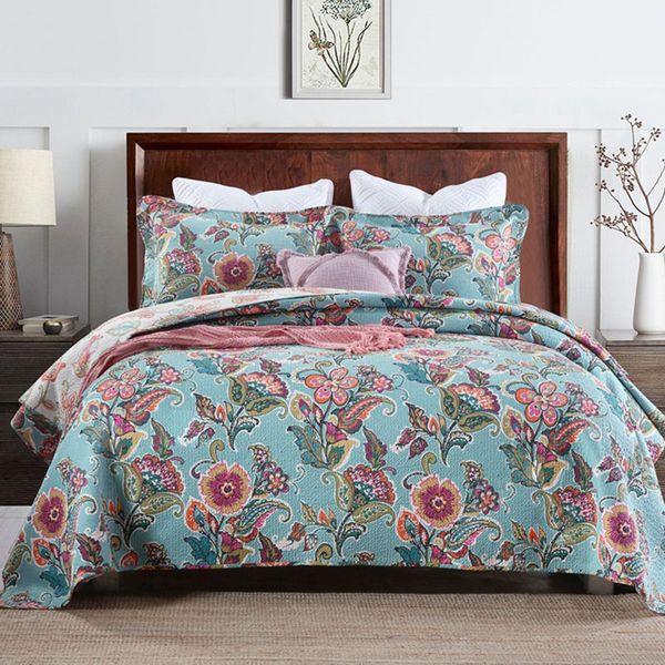 chausub cotton bedspreads print quilt set 3pcs quilts bed cover pillowcase king queen size coverlet quilted blanket on bed
chausub cotton bedspreads print quilt set 3pcs quilts bed cover pillowcase king queen size coverlet quilted blanket on bed