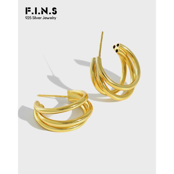 f.i.n.s korea style woman 100% 925 sterling silver earrings for women golden layered lines hoop earrings fashion jewelry 200924, Golden;silver
f.i.n.s korea style woman 100% 925 sterling silver earrings for women golden layered lines hoop earrings fashion jewelry 200924, Golden;silver