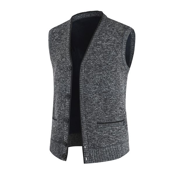 men's vests autumn winter sweater vest thick warm casual sleeveless jackets sweatercoat cashmere male knitted fleece button, Black;white
men's vests autumn winter sweater vest thick warm casual sleeveless jackets sweatercoat cashmere male knitted fleece button, Black;white