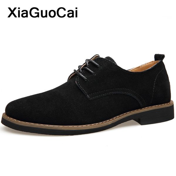 men shoes fashion luxury male nubuck leather casual shoes lace up british oxfords flats pointed toe trend footwear, Black
men shoes fashion luxury male nubuck leather casual shoes lace up british oxfords flats pointed toe trend footwear, Black
