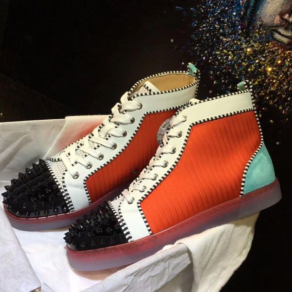 with box) fashion women,men spikes rantus orlato red bottom shoes,high brands leather sneakers shoes,luxury red sole trainers, Black
with box) fashion women,men spikes rantus orlato red bottom shoes,high brands leather sneakers shoes,luxury red sole trainers, Black