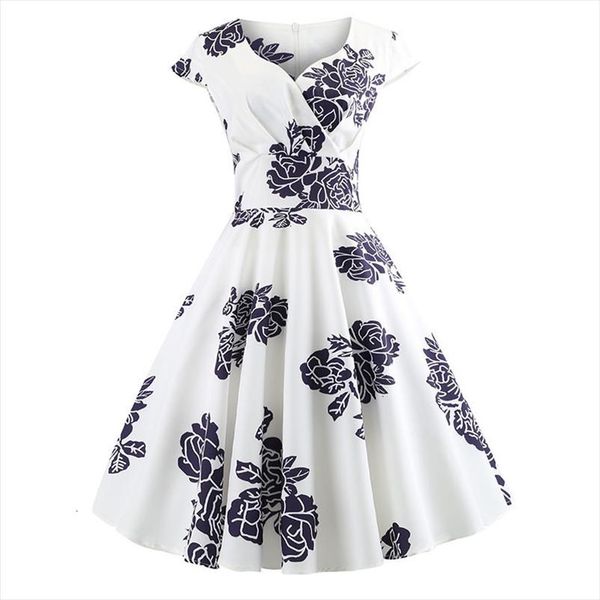 summer casual dress women short sleeve hepburn 50s 60s vintage elegant swing party dresses plus size floral slim vestidos designer clothes, Black;gray
summer casual dress women short sleeve hepburn 50s 60s vintage elegant swing party dresses plus size floral slim vestidos designer clothes, Black;gray