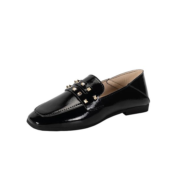 2020 spring new fashion retro rivet british small leather shoes breathable two wear fashion square toe women's loafers, Black
2020 spring new fashion retro rivet british small leather shoes breathable two wear fashion square toe women's loafers, Black