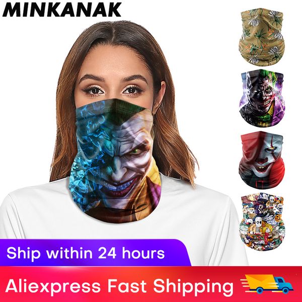 minkanak funny joker printed face mask cosplay outdoor party headscarf summer sunscreen cool sports fashion accessories, Blue;gray
minkanak funny joker printed face mask cosplay outdoor party headscarf summer sunscreen cool sports fashion accessories, Blue;gray