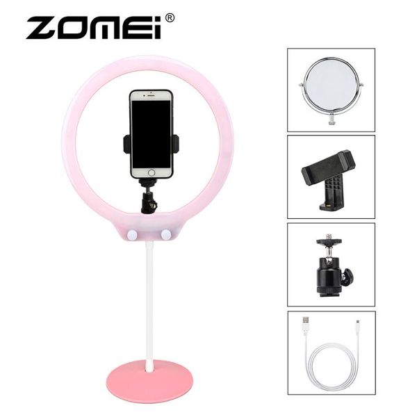 zomei 10inch selfie led ring light with stand- camera studio light ring for smartphone with phone holder for live video makeup
zomei 10inch selfie led ring light with stand- camera studio light ring for smartphone with phone holder for live video makeup