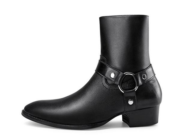 martin high quanlity genuine leather boots men's fashion personality first layer leather pointed toe trend side zipper men's ankle, Black
martin high quanlity genuine leather boots men's fashion personality first layer leather pointed toe trend side zipper men's ankle, Black