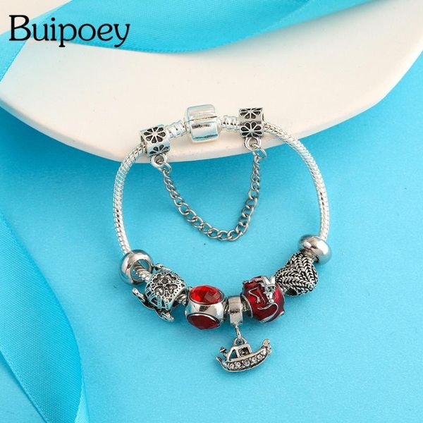 buipoey red crystal heart beaded shiny love river boat charm bracelets for couple boy girl original couple bracelet jewelry gift, Golden;silver
buipoey red crystal heart beaded shiny love river boat charm bracelets for couple boy girl original couple bracelet jewelry gift, Golden;silver