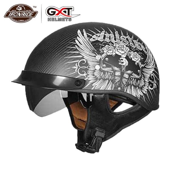 gxt retro motorcycle helmet carbon fiber moto helmet scooter vintage half face biker motorbike crash moto for men women
gxt retro motorcycle helmet carbon fiber moto helmet scooter vintage half face biker motorbike crash moto for men women