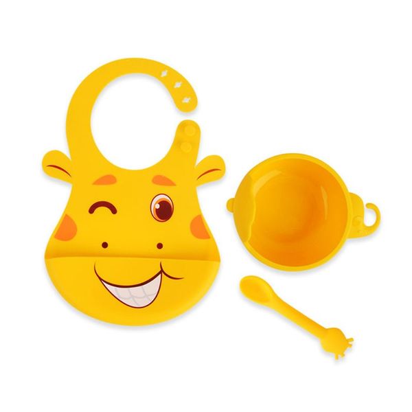 3 pcs baby newborn cartoon bibs bowl spoon set waterproof grade silicone 23gd, Slivery;white
3 pcs baby newborn cartoon bibs bowl spoon set waterproof grade silicone 23gd, Slivery;white