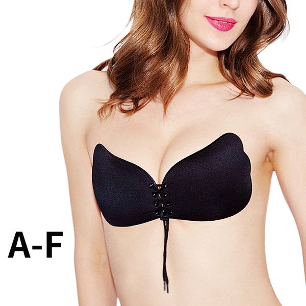 women self adhesive strapless bandage blackless solid bra stick gel silicone push up women's underwear invisible bra, Red;black
women self adhesive strapless bandage blackless solid bra stick gel silicone push up women's underwear invisible bra, Red;black