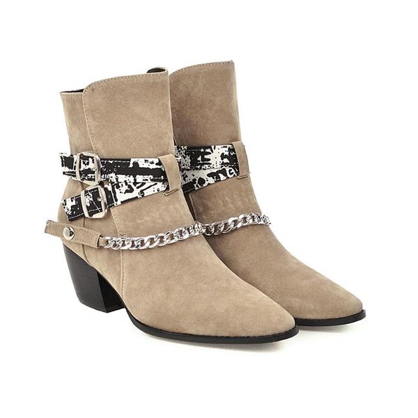 bescone pointed toe women mid-calf boots fashion buckle suede square heel shoes new basic winter warm outside ladies boots bm335, Black
bescone pointed toe women mid-calf boots fashion buckle suede square heel shoes new basic winter warm outside ladies boots bm335, Black