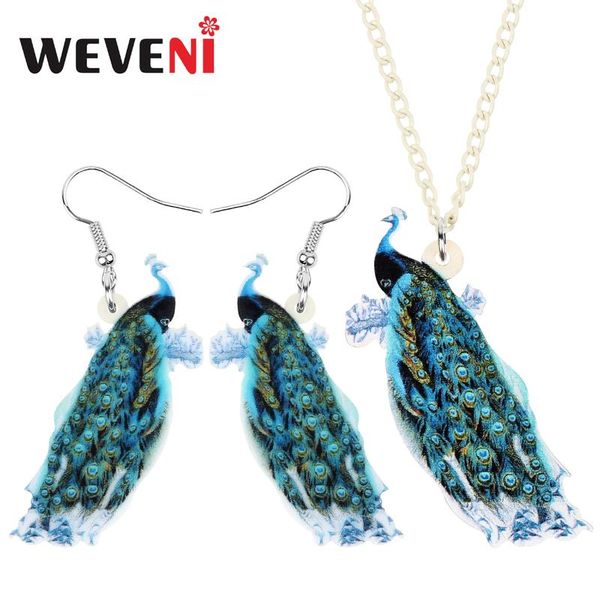weveni acrylic sweet animal peacock bird peafowl jewelry sets printing long necklace earrings for women girls teen novelty gifts, Silver
weveni acrylic sweet animal peacock bird peafowl jewelry sets printing long necklace earrings for women girls teen novelty gifts, Silver