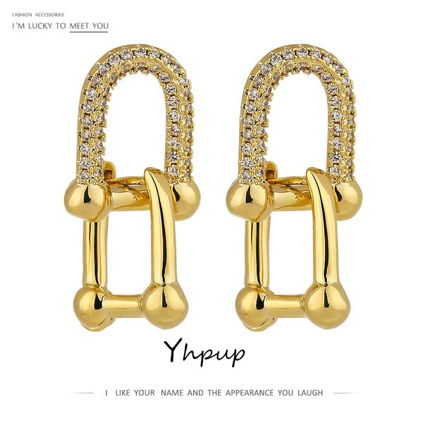 yhpup exquisite cubic zirconia geometric hoop earrings occident brand gold color 14 k plated jewelry earrings for womengirls, Golden;silver
yhpup exquisite cubic zirconia geometric hoop earrings occident brand gold color 14 k plated jewelry earrings for womengirls, Golden;silver