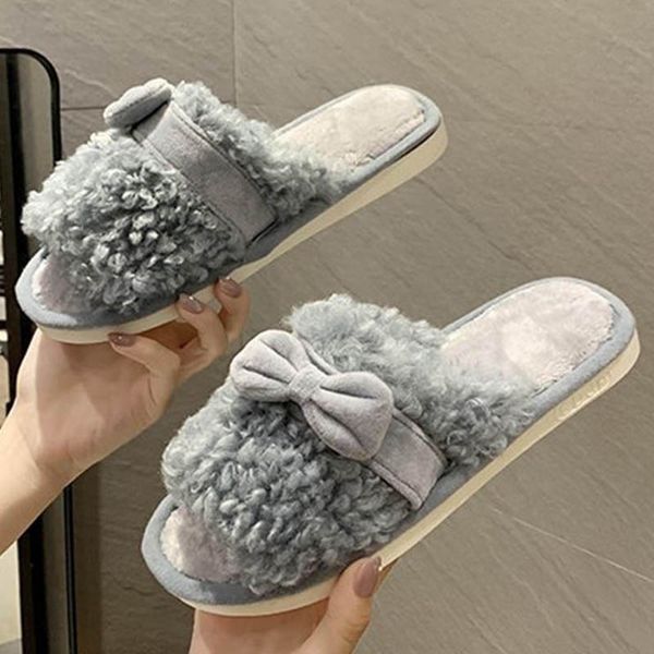 2020 fairy bow-knot lambswool slippers women furry pantufa shoes women flip flops cozy warm plush flat slides large size 36-41, Black
2020 fairy bow-knot lambswool slippers women furry pantufa shoes women flip flops cozy warm plush flat slides large size 36-41, Black